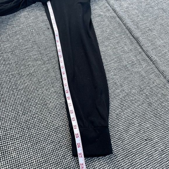 Black short sleeve elastic waist jogger bottom one piece pull-on jumpsuit - Picture 10 of 10